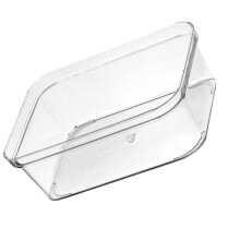 Schubladenteilerbox aus PET transparent mittelgroß quadratisch 8.8oz