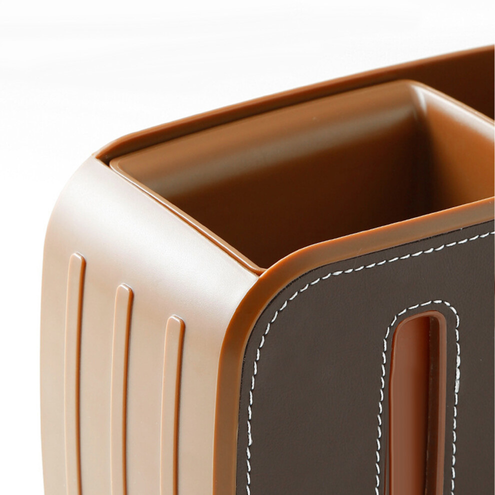Car Trash Can Seat Back Leather Tissue Box Garbage Bin Container Case Car Interior Accessory Bear Brown 9381321064690