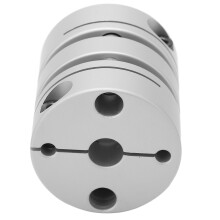 Acoplamiento de diafragma doble con abrazadera en U para eje del motor Ø 44 mm, de alta resistencia