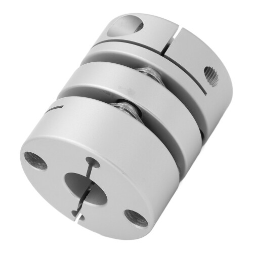 Membrankupplung 44mm Außendurchmesser 14/10 Welle Silber 2