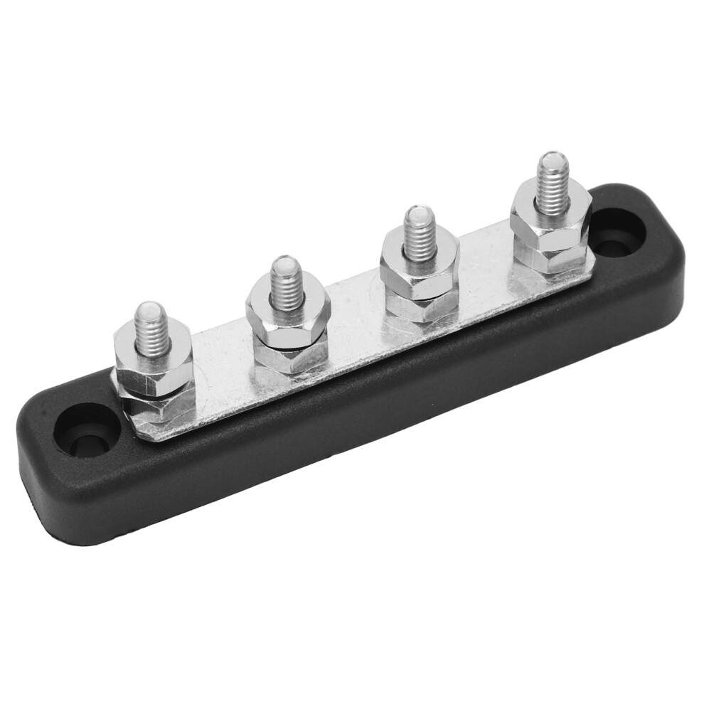 Power Distribution Block Bus Bar Flame Retardant Corrosion Protection Terminal Bus Bar 3/16In 150A Dc 48V 4651321067638