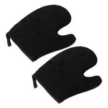 Self Tanning Mitt Applicator Soft Flocking Tanning Cream Lotion Oil Application Gloves
