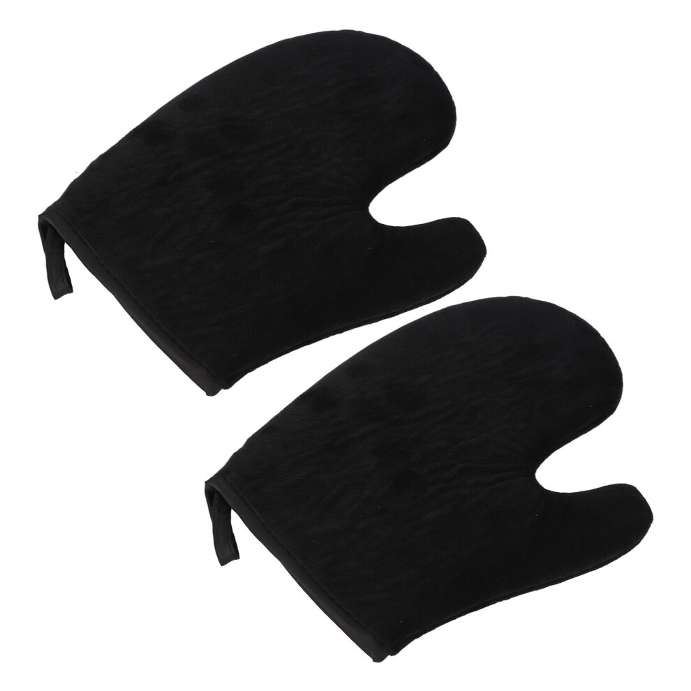 Cream Self Tanning Mitt Applicator Soft Flocking Tanning Lotion Oil Application Gloves