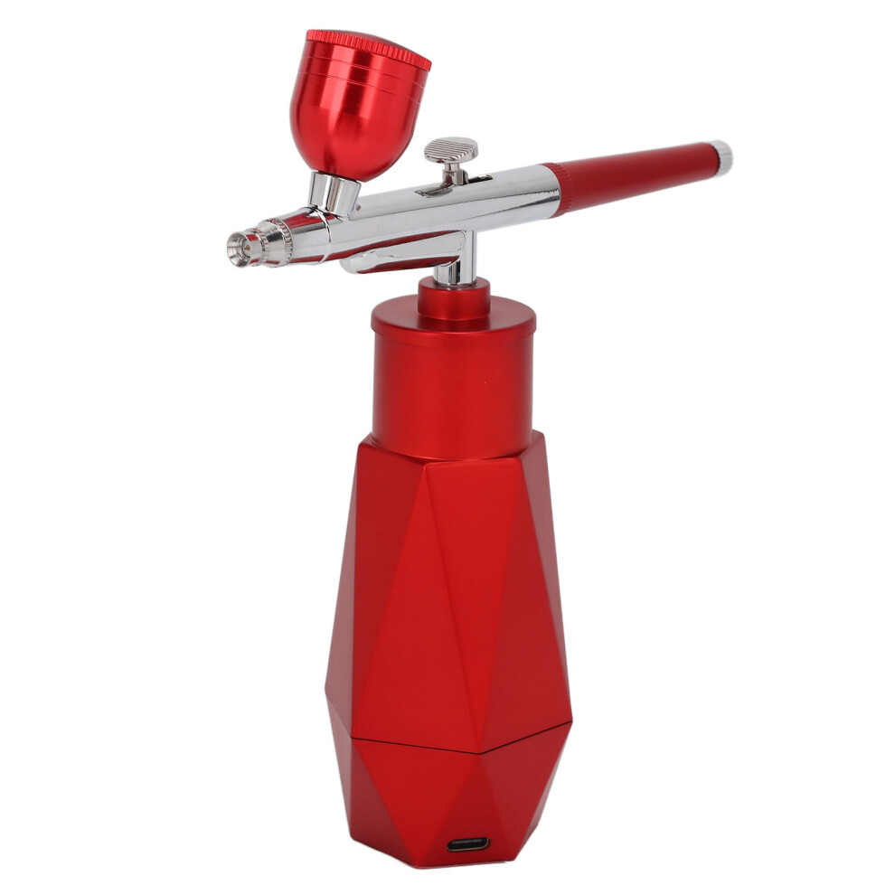 Red Facial Oxygen Injector High Pressure Fine Mist Usb Rechargeable Handheld Face Moisturizing Sprayer
