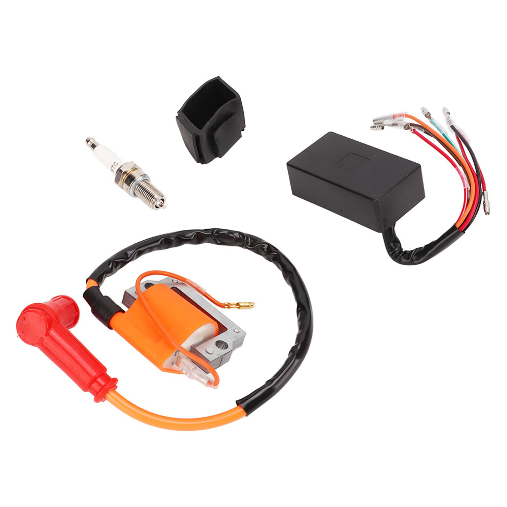 Ignition Coil Kit 355Â82310 Engine Ignition Module With Cdi Box Spark Plug For G1 Golf Car Cart 1979Â1986 7901321069871
