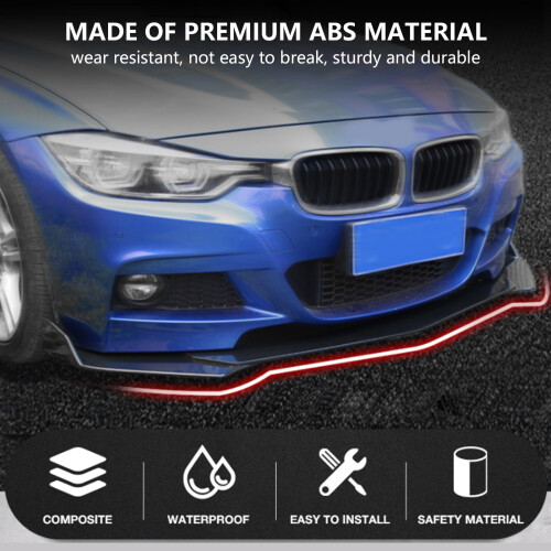 5 Stück ABS Frontlippen-Set Universal-Splitter 2