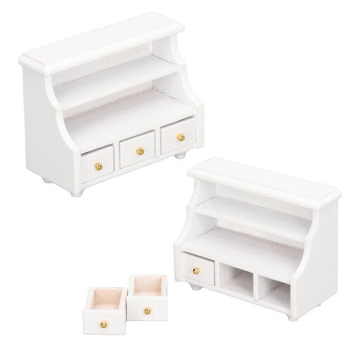Pure White Edge Mini-Badschrank 8,2  6,5  3,8 cm 2