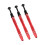 3 Stück Piercing Kugelgreifer 4-Zacken-Perlenhalter Rot 9