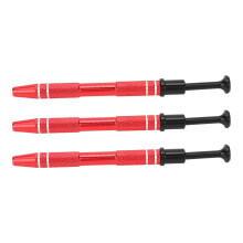 3 Stück Piercing Kugelgreifer 4-Zacken-Perlenhalter Rot