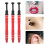 3 Stück Piercing Kugelgreifer 4-Zacken-Perlenhalter Rot 13