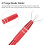 3 Stück Piercing Kugelgreifer 4-Zacken-Perlenhalter Rot 7