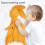 Baby-Komfort Hasen-Plüschdecke 53  23 cm 50 g 7