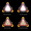 Car Warning Triangle Lamp Portable LED Malfunction Repair Warning Light Multifunctional Emergency Triangle Light 10