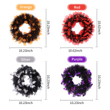 Halloween Kranz 28x28x5 cm Orange Rot Lila 170 g