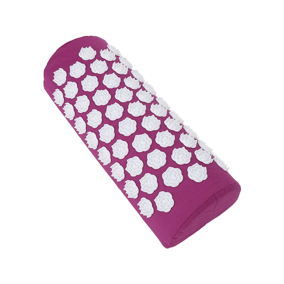 Purple Massager Cushions For Yoga Acupressure Pillow Muscle Relax Back Pain Relief Pillow
