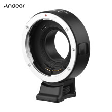 Andoer EF-FX II Lens Mount Adapter Ring Auto Focus Anti-Shake Aluminum Alloy with Tripod Mount Replacement for Canon EF/EF-S Lens to Fuji X