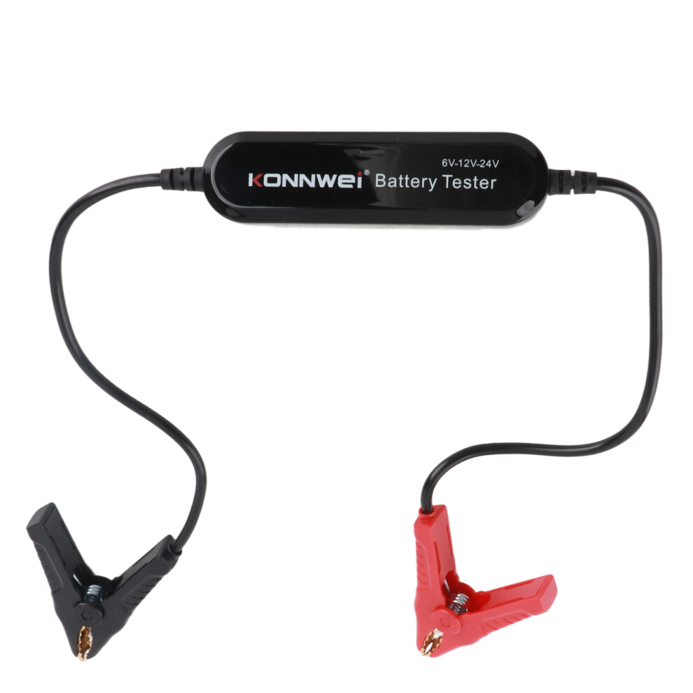 Konnwei Bk200 6V/12V/24V Car Bt Battery Tester Battery Load Tester Internal Resistance Tester Analyzer For Car Motorcycle Lawn Mower Ste Black 8701321073392