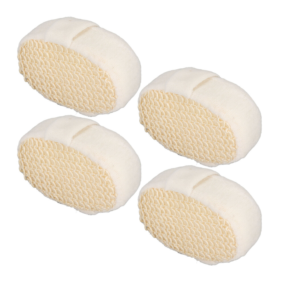 4Pcs Sisal Bath Sponge Exfoliating Easy Cleaning Quick Drying Exquisite Shower Sponge for Shower