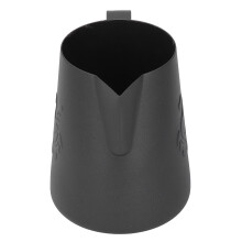 Jarra para espumar 420 ml, acero inoxidable 304, negra