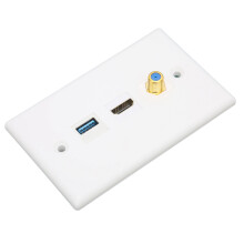 HD-Multimedia-Schnittstelle 3-Port USB3.0 F-Type-Wand