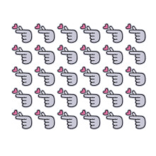 30 Stück rote Herz-Patches, 5,2 3,5 cm, Aufbügel-Patches
