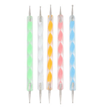 25 piezas de bolígrafos de dotting para arte de uñas, 13,5 cm, punta redonda