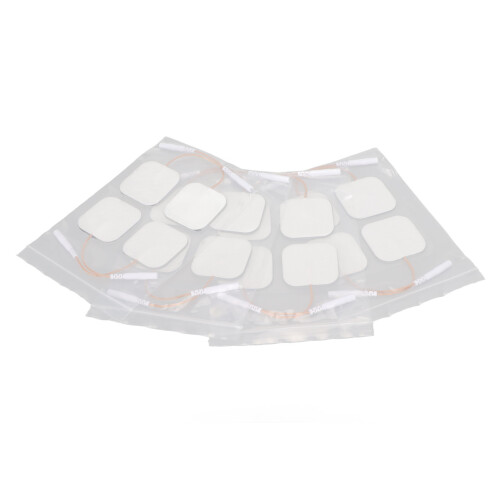 16 piezas de almohadillas autoadhesivas blancas de 4x4 cm, 2,5 mm 2