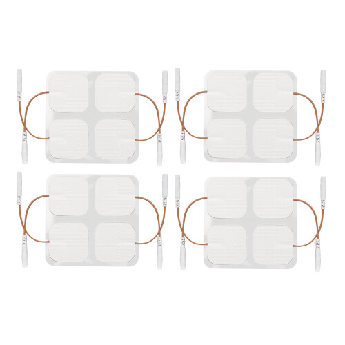 16 piezas de almohadillas autoadhesivas blancas de 4x4 cm, 2,5 mm 1