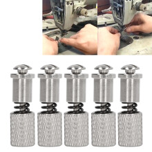 Abrazadera de pie para máquina de coser con cambio fácil, 5 piezas, acero inoxidable, fuerte y duradera