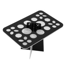 26-Löcher Nagelkunst-Pinselhalter Stand Schwarz/Weiß