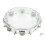 10in Hand Drum Adjustable Tone Double Row ABS Light Hand Bell Handheld Percussion Transparent 15