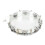 10in Hand Drum Adjustable Tone Double Row ABS Light Hand Bell Handheld Percussion Transparent 16