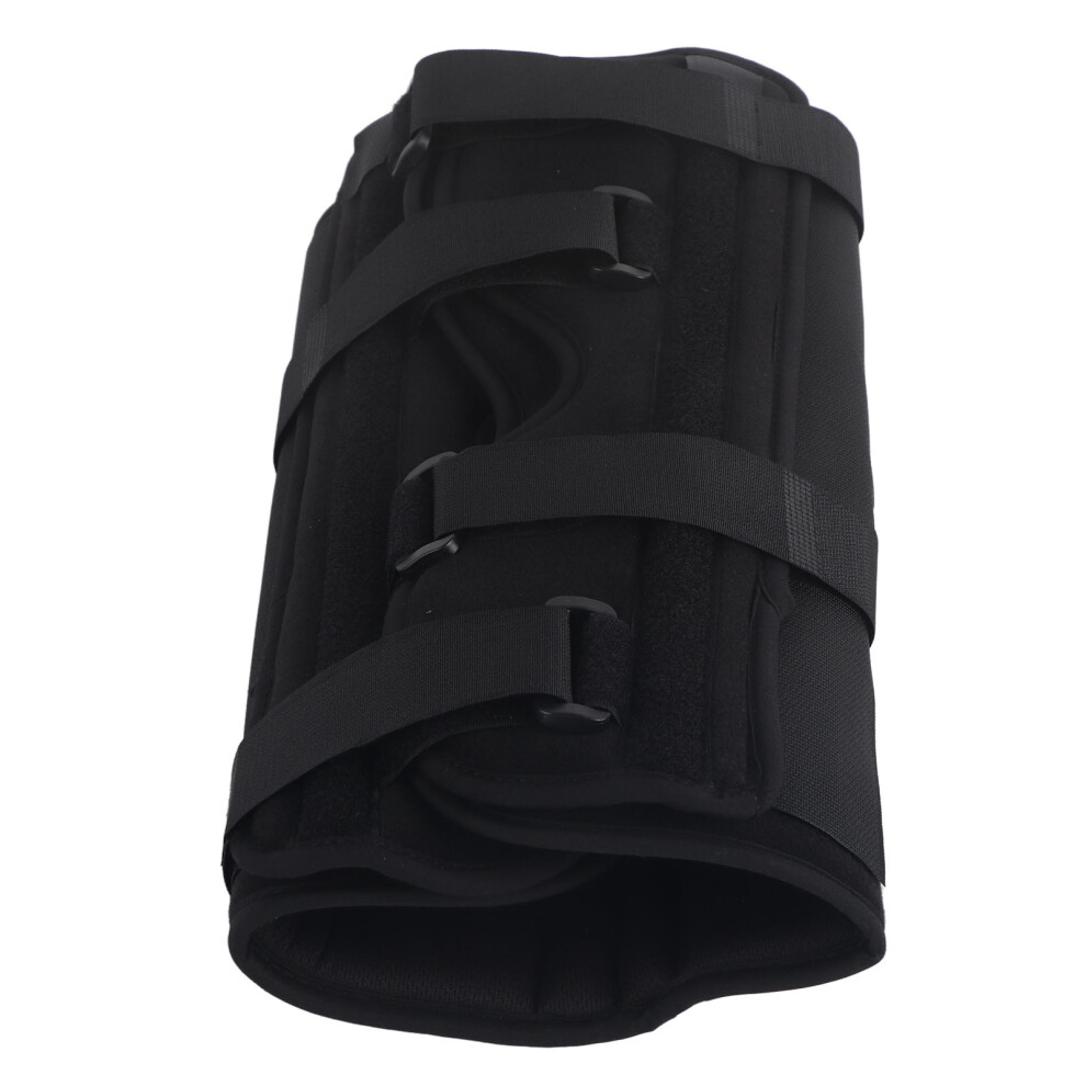 Knee Brace 3 Panel Adjustable Pain Relief Speed Recovery Knee Leg Immobilizer for Sprains Dislocations Injuries 32cm Length
