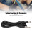 Cable de clip para máquinas de tatuaje DC de 2 m/6.56 ft 5
