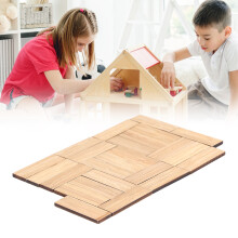 24 Stück Bambus-Puppenhausbodenbretter, 4,5  1,5 cm