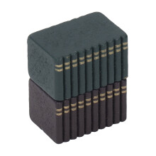 18 Stück Lindenholz-Puppenhausbücher, Miniatur 3x2x2 cm