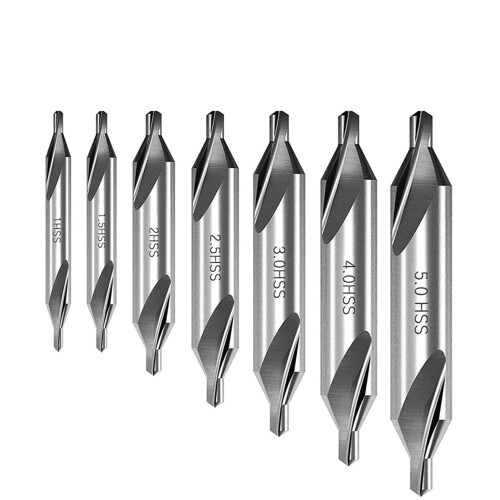 Broca de centrado de 60 grados, HSS, plateada, 1 x 33mm
