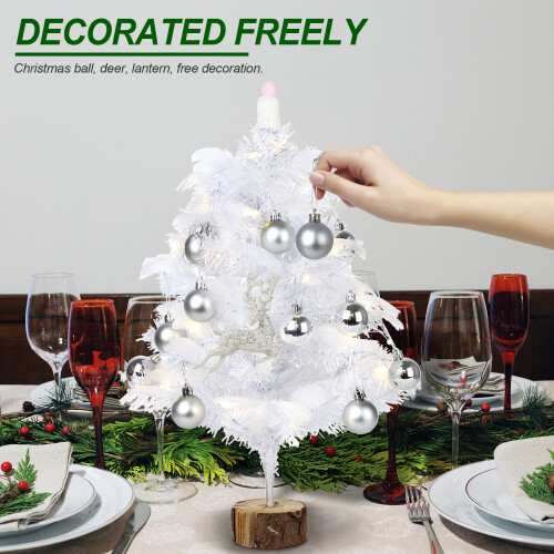 Feder-Weihnachtsbaum 45/60 cm Multicolor-Lampe 2