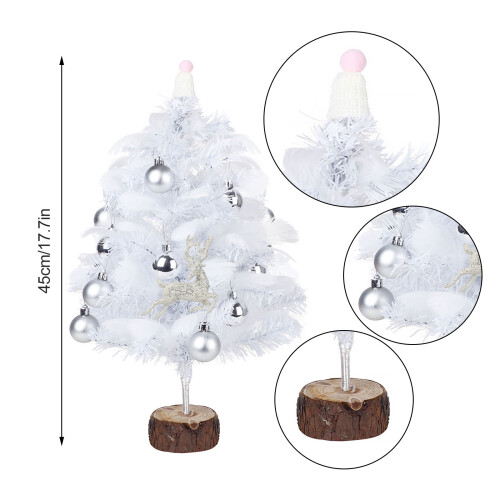 Feder-Weihnachtsbaum 45/60 cm Multicolor-Lampe 1
