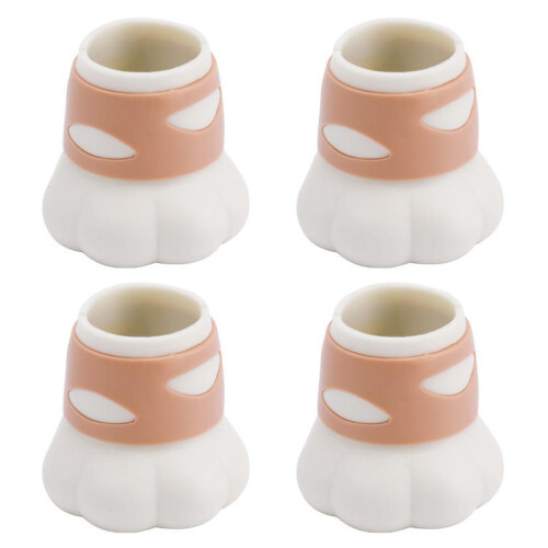 4er-Pack Katzenpfoten-Silikon-Beinschützer 4  4,2 cm 1