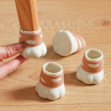 4er-Pack Katzenpfoten-Silikon-Beinschützer 4  4,2 cm