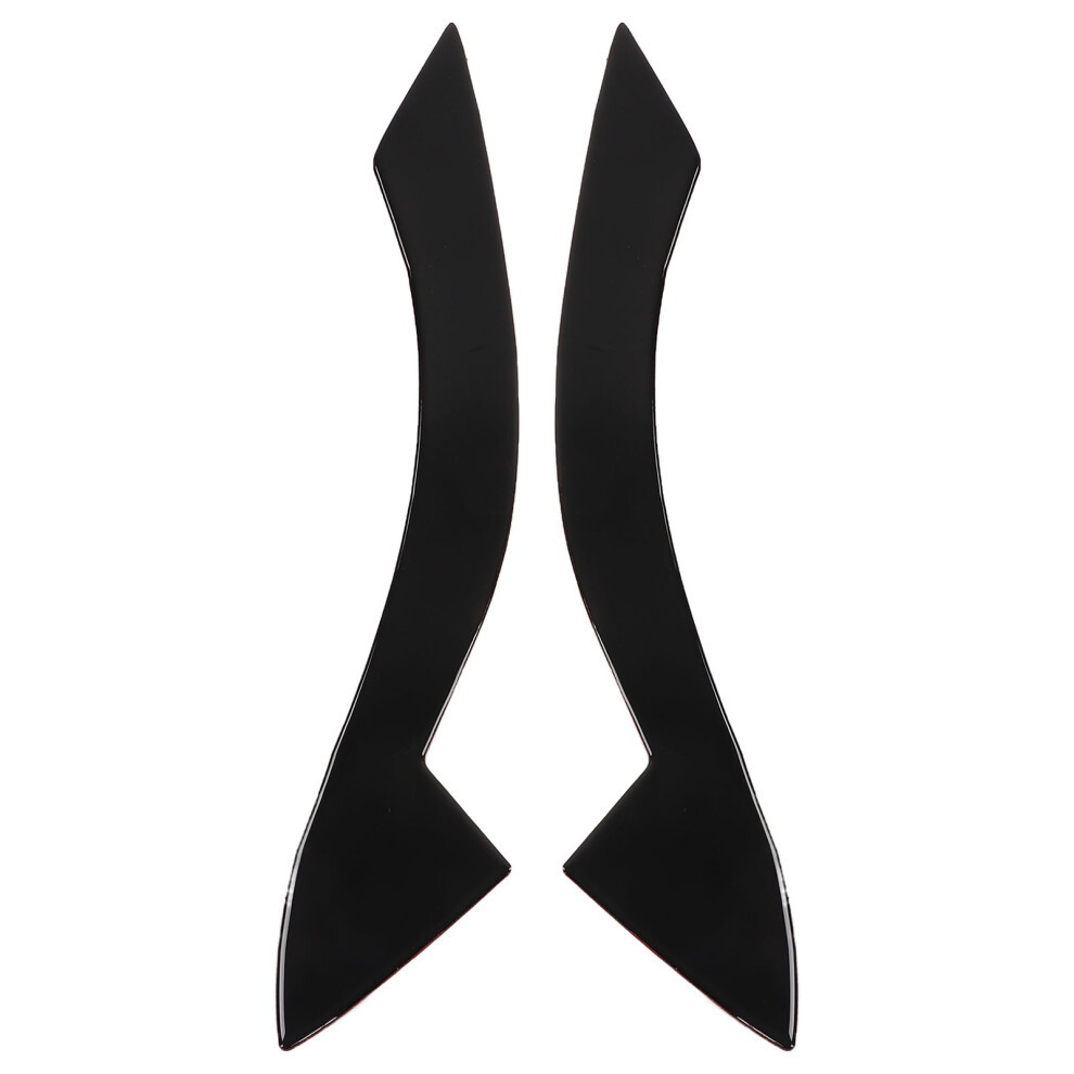 1 Pair Headlight Eyebrow Glossy Trim Front Left Right Decoration For Z4 E89 2009Â2015 Black 4331321087446