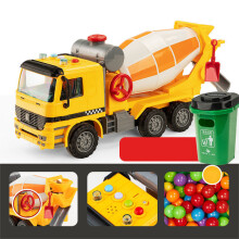 Cement Truck Mixer Toy Simulation Model Oversized with Storage Bucket Colorful Beans Cement Mixer Toy Vehicles for Boys Middle Size with So