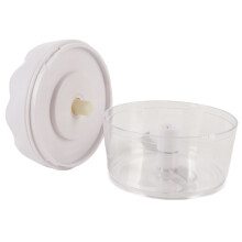 Picadora de ajo manual blanca 9x7cm 3.5x2.8in 4.8oz