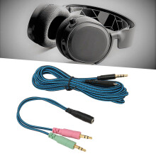 Cable OFC de 2 m/6.5 ft para Arctis 3/5/7/Pro Y Adaptador