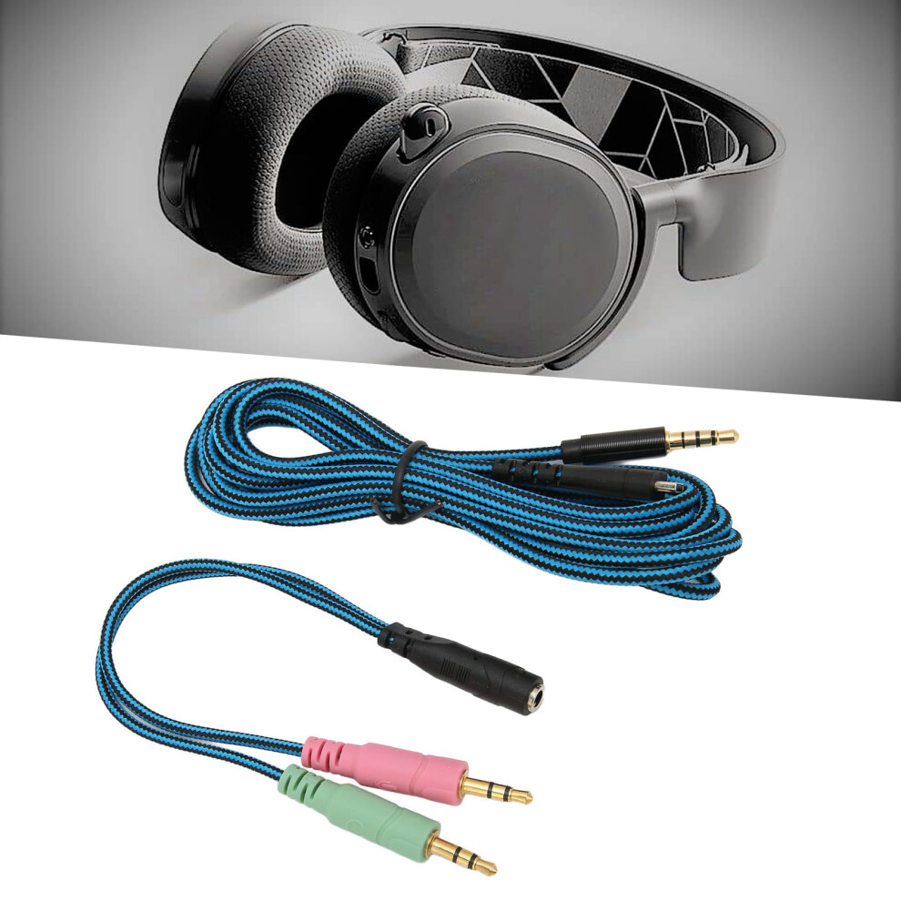 Headphone Cable Lossless Ofc Core Replacement Headset Sound Cord With Y Adapter For Steelseries Arctis 3 5 7 Pro 6.5Ft 4021321087392