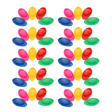 Enhebradores de agujas 50 piezas de metal ligero 5 colores fácil de coser para bordado