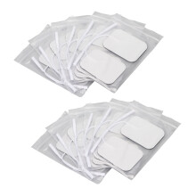 12 Stück rechteckige Elektrodenpads, 4,5  6 cm, Lochdurchmesser 2 mm