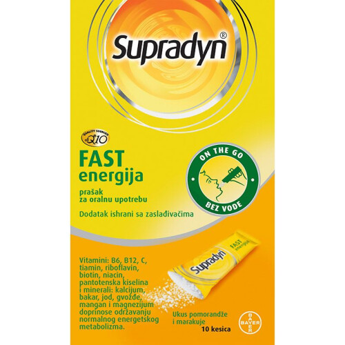 Bayer Supradin Fast Energy 10 bags
