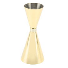 Eleganter Jigger 30–60 mm Edelstahl vergoldet